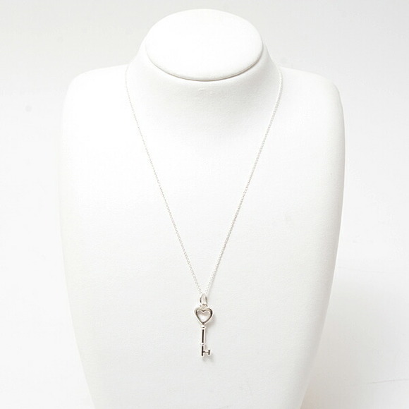 Tiffany Necklace Heart Key Pendant Silver - Picture 2 of 10